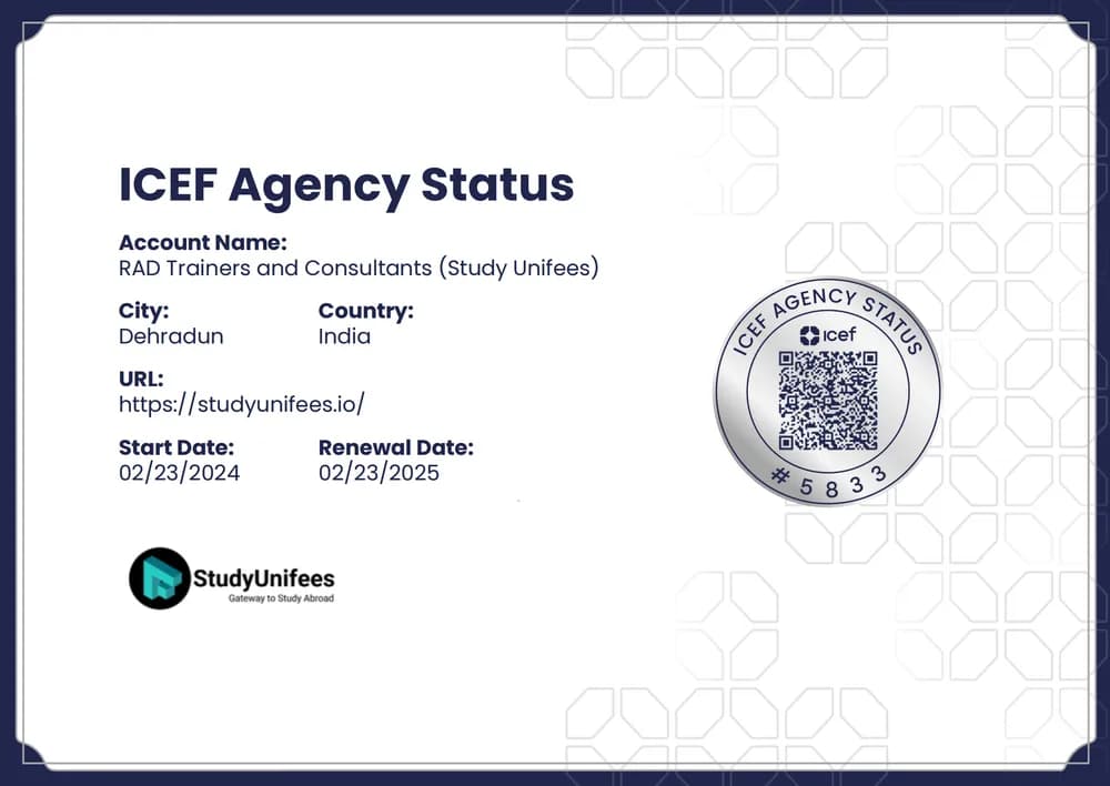 ICEF Certificate