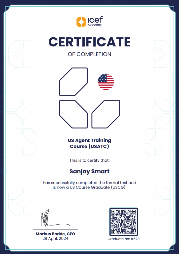 USATC Certificate